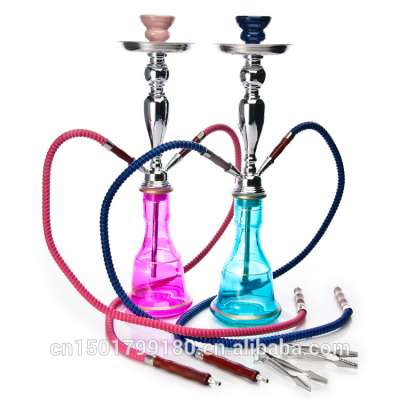 Red Blue Glass Vase Hookah for Sale Fashion Cheap Medium Size Narguile Shisha EKJ H1005