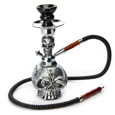 Top Fashion  Head Hookahs Shisha Small Size Metal Resin one Hose Tobacco Weed Water Pipes EKJ H1003