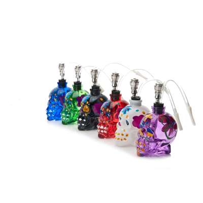 E.K.J Hot Selling  A  Variety  Of Color  Glass Bottles Hookahs  Painted  Skulls   High Quality Hookah  Accessories Shisha