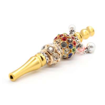 Luxury Gold Various Style Cigarette Holder Smoking Accessories Shisha Hookah Mouth Tips Metal Aluminum Tubes Wholesale