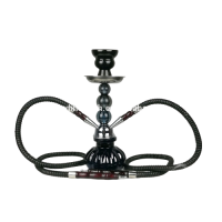 Cheap Wholesale 2 Hose Metal Water Pipe Pumpkin Shisha Hookah